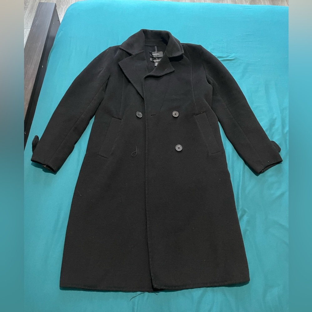 Ever New Petite smart midi coat in black